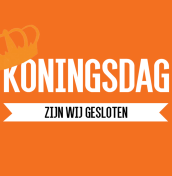 Koningsdag gesloten