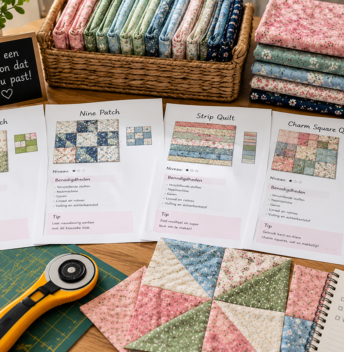 Quiltpatronen voor beginners: welk patroon kies je voor je eerste quilt?