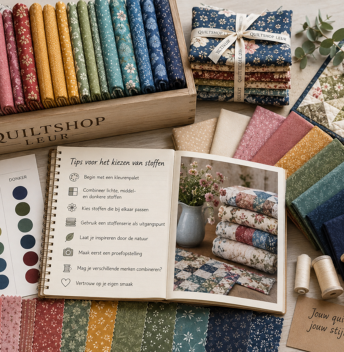 Hoe kies je kleuren en stoffen voor een quilt?