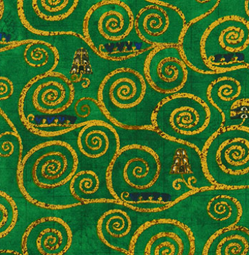 21350 7 groen van Gustav Klimt