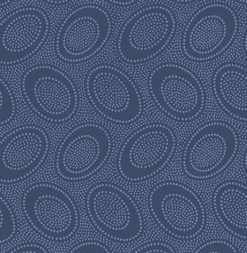 Aboriginal Dots PWGP071 denim/blauw