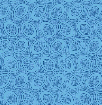 Aboriginal Dots PWGP071 turquoise