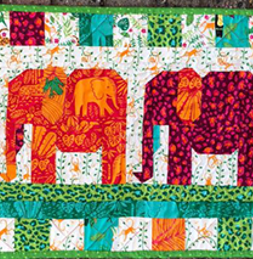 Patroon Olifantjes op een rij