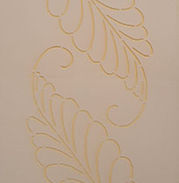 BC1611W Georgian Feather Border 1