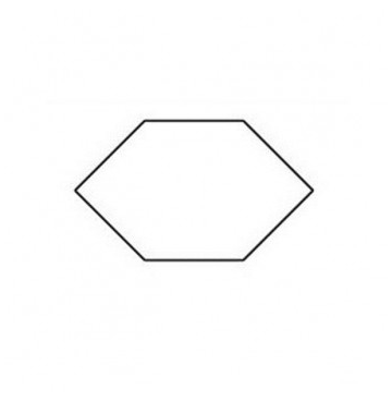 Elongated Hexagon-honeycomb 1 inch
