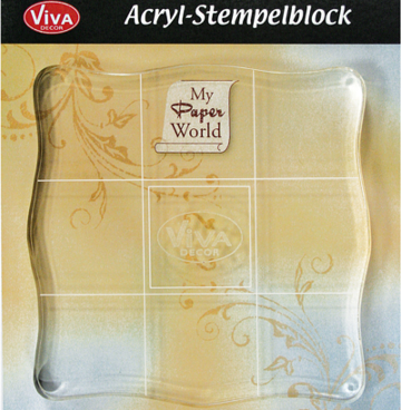 Acryl Stempelblok 9x9 cm