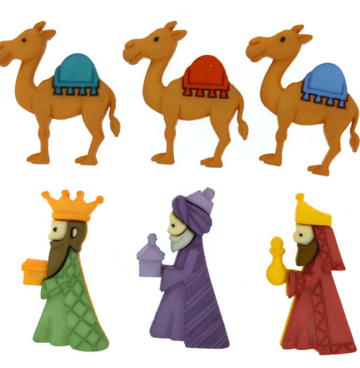 We Three Kings - Drie koningen knoopjes 8048