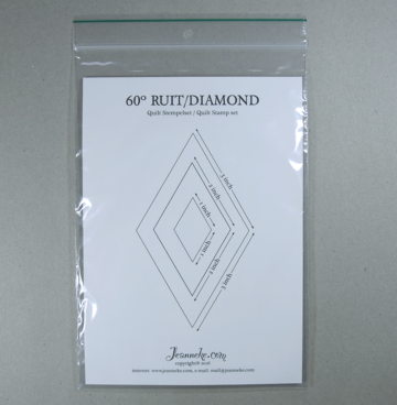 60 graden diamond Ruit 1,2 en 3 inch