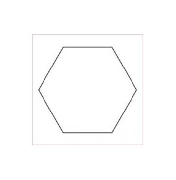3/4 hexagon papier