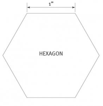 Hexagon 1 inch papier