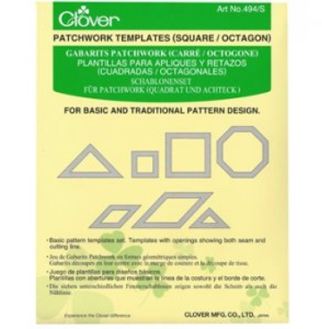 Clover patchwork templates Square/octagon 494S