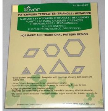 Clover Patchwork Templates triangle/Hexagon 494T