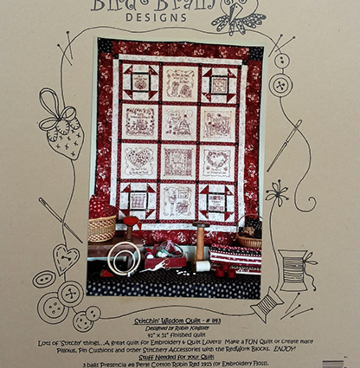 Bird Brain Designs Stitchin' Wisdom Quilt