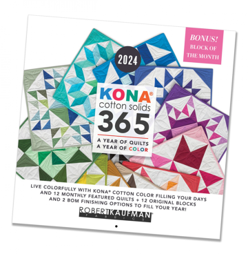 Kalender 2024 Kona Cotton Solids