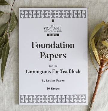 Foundation Papers voor de Lamingtons for Tea block