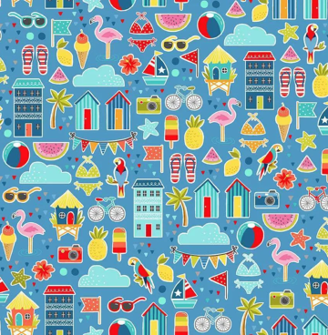 Pool Party 2438 B blauw