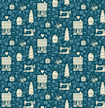 Andover - Cozy House - Judy Jarvi - 1251 B vignette midnight