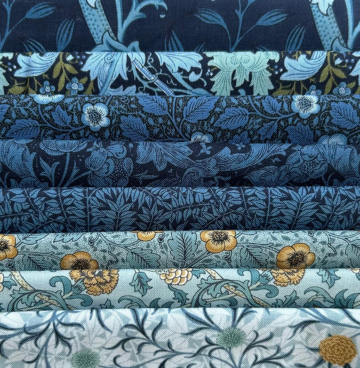 F8 pakketje (25x55 cm) William Morris blauw