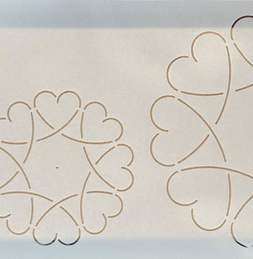 Quilt stencil W1035W