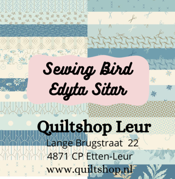 F16 pakket Sewing Bird (25x25 cm) - Edyta Sitar