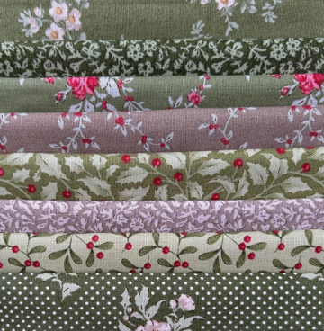 F8 pakketje (25x55 cm) Tilda Little Christmas groen