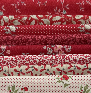 F8 pakketje (25x55 cm) Tilda Little Christmas rood