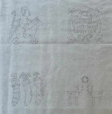 Panel stitchery Make ready for Christmas - Nathalie Bird - The Birdhouse