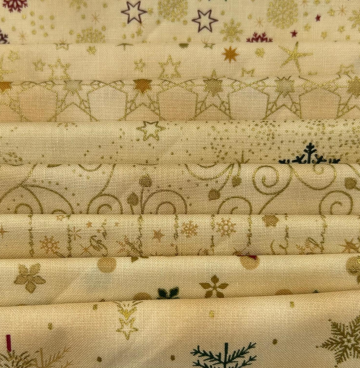 Pakketje F8 (25x55 cm) kerst goud