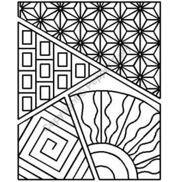 Stencil 8x10 inch Sashiko Sampler # PCW121QC
