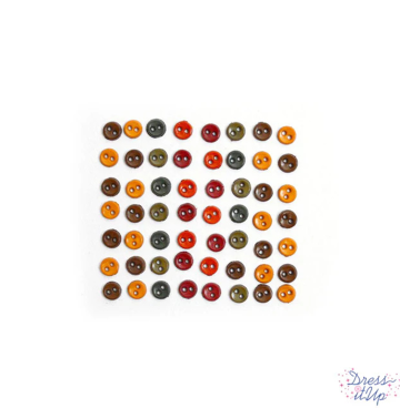 Micro knoopjes herfst kleurtjes