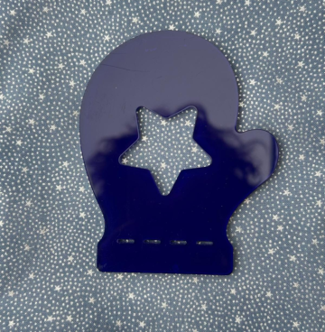 Template Want/handschoen quiltpatroon winter season