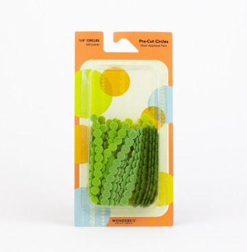 Voorgeknipte wollen cirkels – Sue Spargo 1/4 inch groen