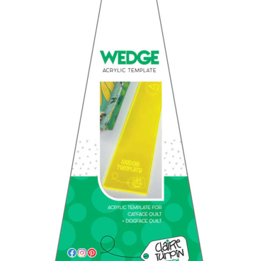 Wedge template-liniaal ( voor quilt dogface)