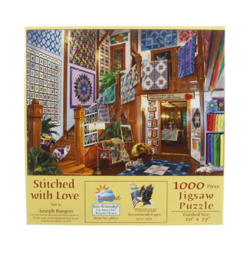 Puzzel stitched with love