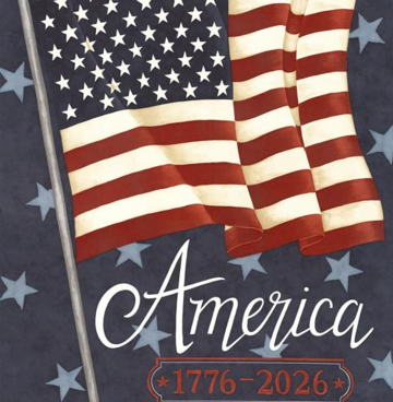 Panel America 250 Years Panel Blue 56185 14