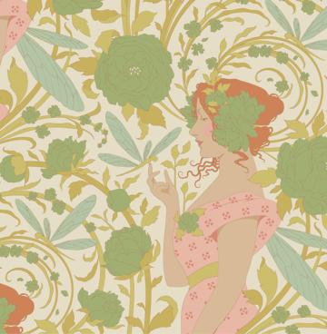 Tilda Sonbird Aubery Green 100646