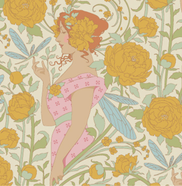 Tilda Sonbird  Aubery Mustard 100656