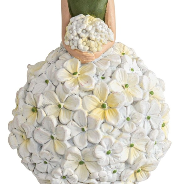 Hortensiameisje wit hangend 6x6x11cm