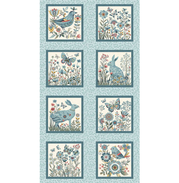 Panel 3551B Pale Blue - Norwegian Forest - Mary Jane Carey