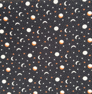 Halloween maan en sterren zwart 24082-14