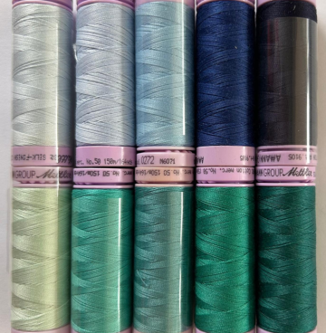 Assortiment naaigaren zee blauw