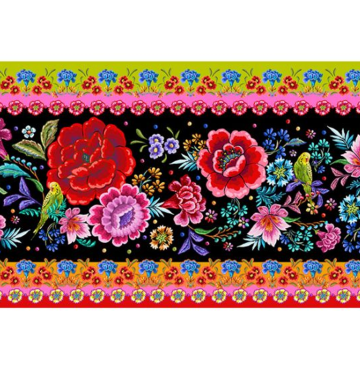 Odile Bailloeul Velvet rand bloemen