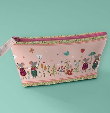 Odile Bailloeul Velvet rand met muizen