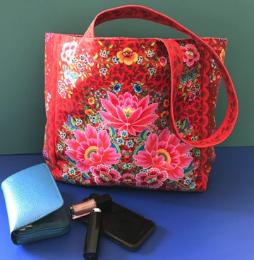 Naaipakket voor een vierkante tas van Odile: India
