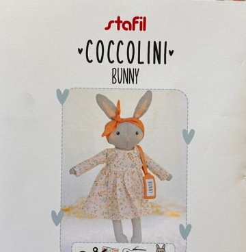 Knuffel panel Konijn (stafil coccolini)