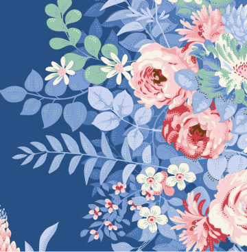 Tilda Something blue 100675-Whimsyflower-Night