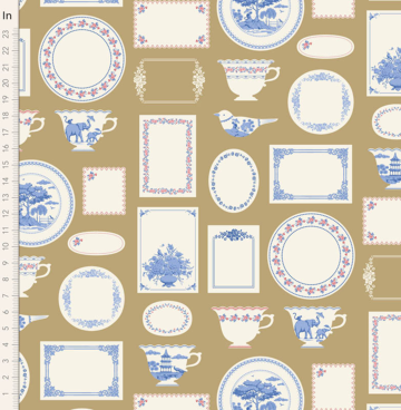Tilda Something blue 110172-Labels Ochre