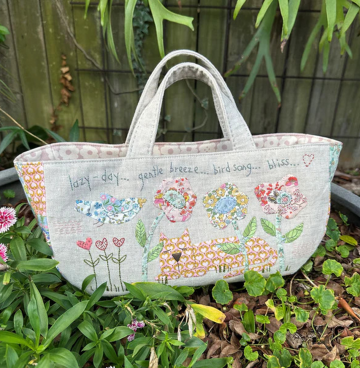 Birdhouse - Lazy Day Tote tas en speldenkussen patroon