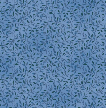 Renaissance 4513-035 blauw blaadjes