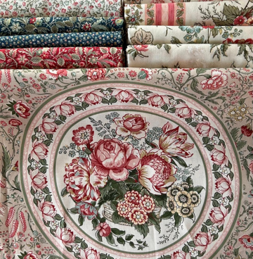 F8 stoffenpakket Manoir – Deborah Edwards for Northcott / Antiques Roadshow